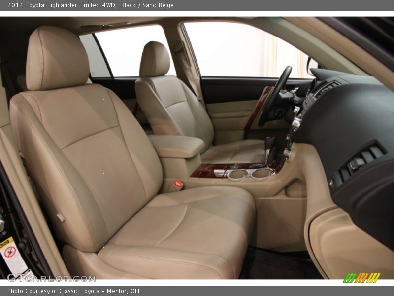 Black / Sand Beige 2012 Toyota Highlander Limited 4WD