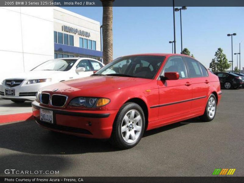 Imola Red / Black 2005 BMW 3 Series 325i Sedan