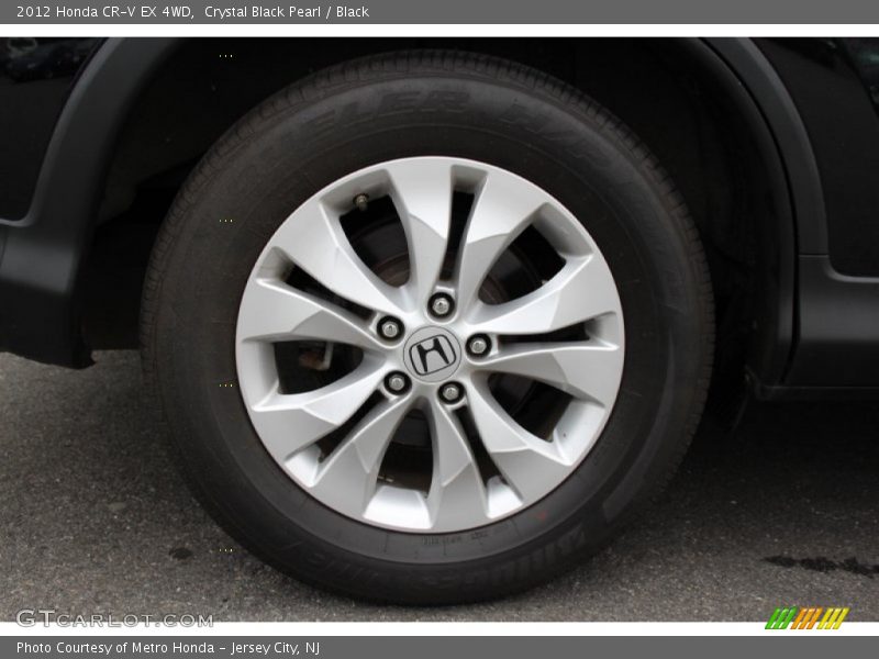 Crystal Black Pearl / Black 2012 Honda CR-V EX 4WD