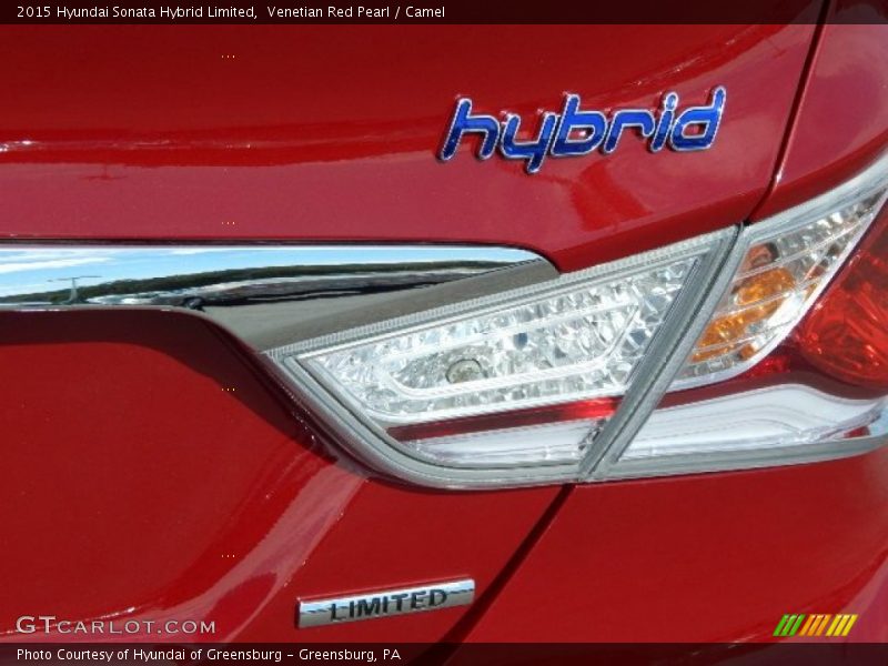 Venetian Red Pearl / Camel 2015 Hyundai Sonata Hybrid Limited