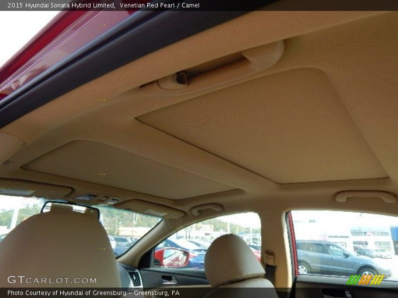 Venetian Red Pearl / Camel 2015 Hyundai Sonata Hybrid Limited