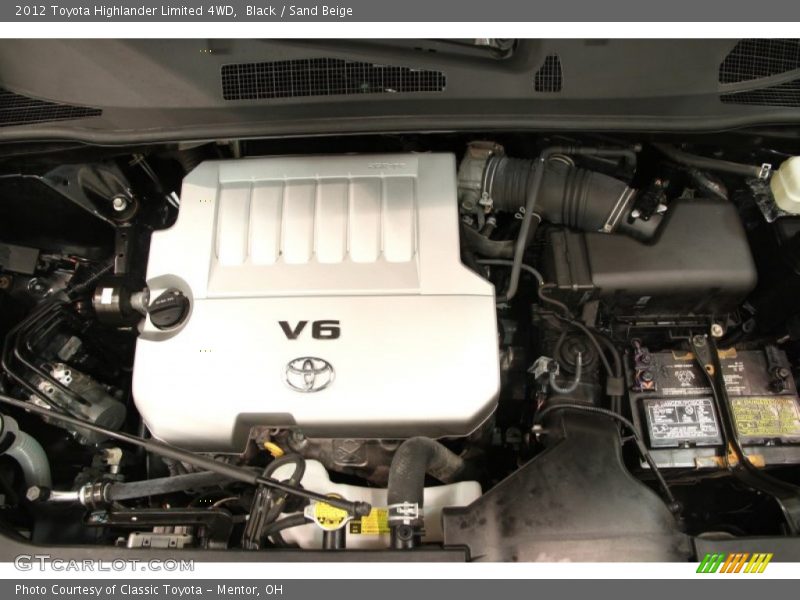 Black / Sand Beige 2012 Toyota Highlander Limited 4WD