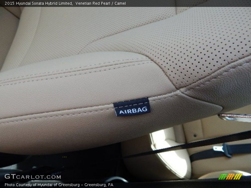 Venetian Red Pearl / Camel 2015 Hyundai Sonata Hybrid Limited