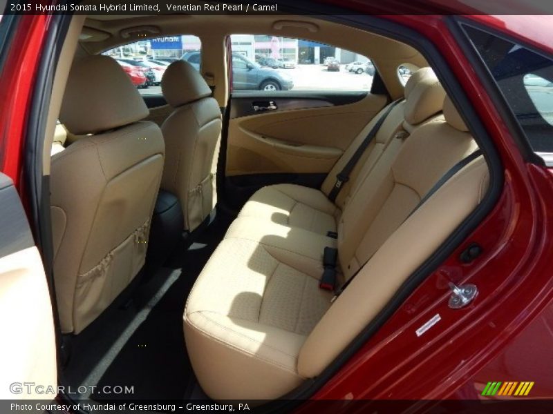 Rear Seat of 2015 Sonata Hybrid Limited