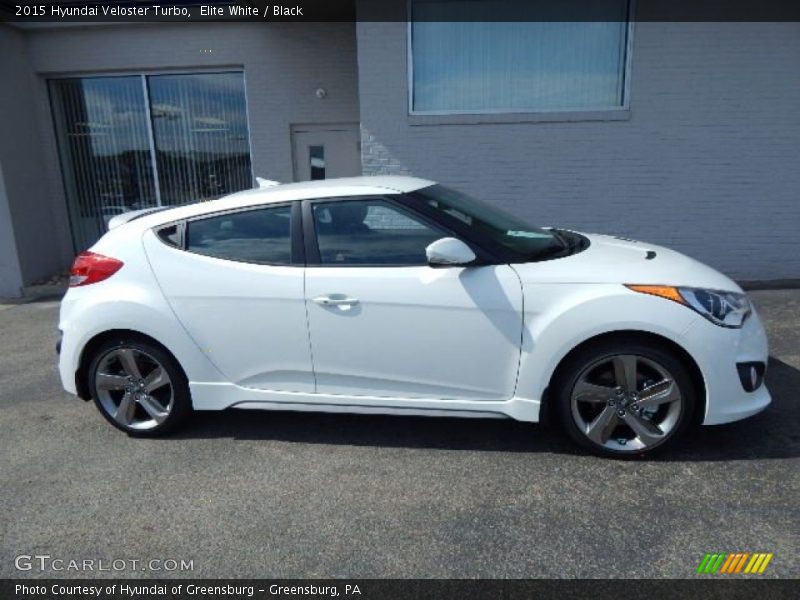 Elite White / Black 2015 Hyundai Veloster Turbo
