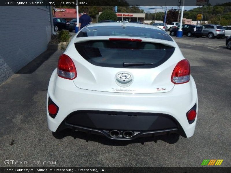 Elite White / Black 2015 Hyundai Veloster Turbo