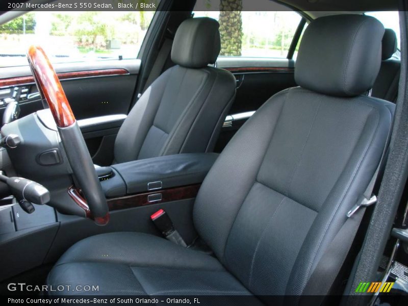 Black / Black 2007 Mercedes-Benz S 550 Sedan