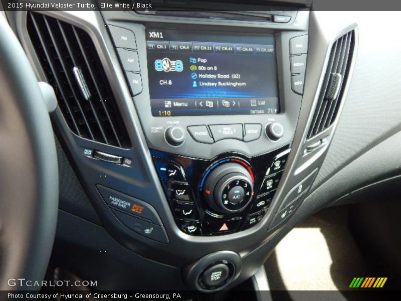 Elite White / Black 2015 Hyundai Veloster Turbo