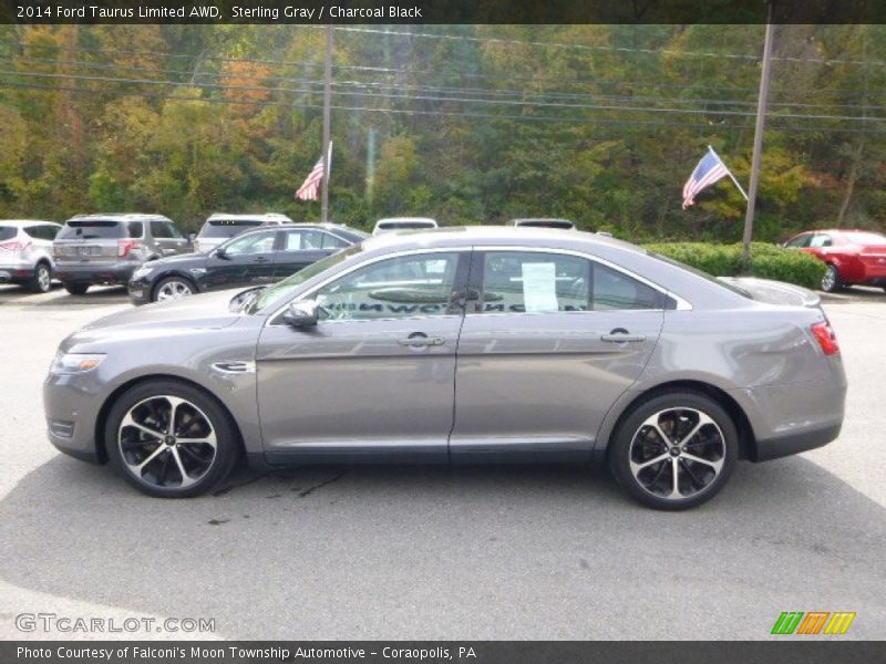 Sterling Gray / Charcoal Black 2014 Ford Taurus Limited AWD