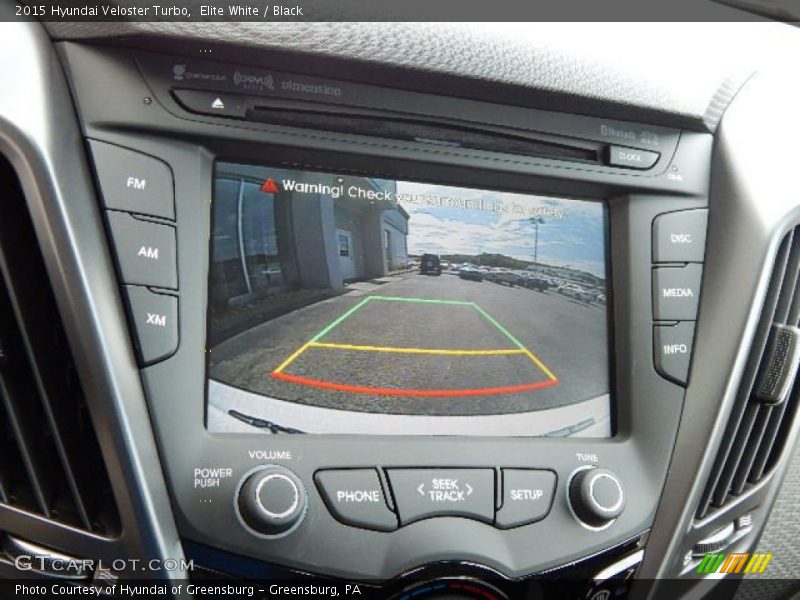 Elite White / Black 2015 Hyundai Veloster Turbo