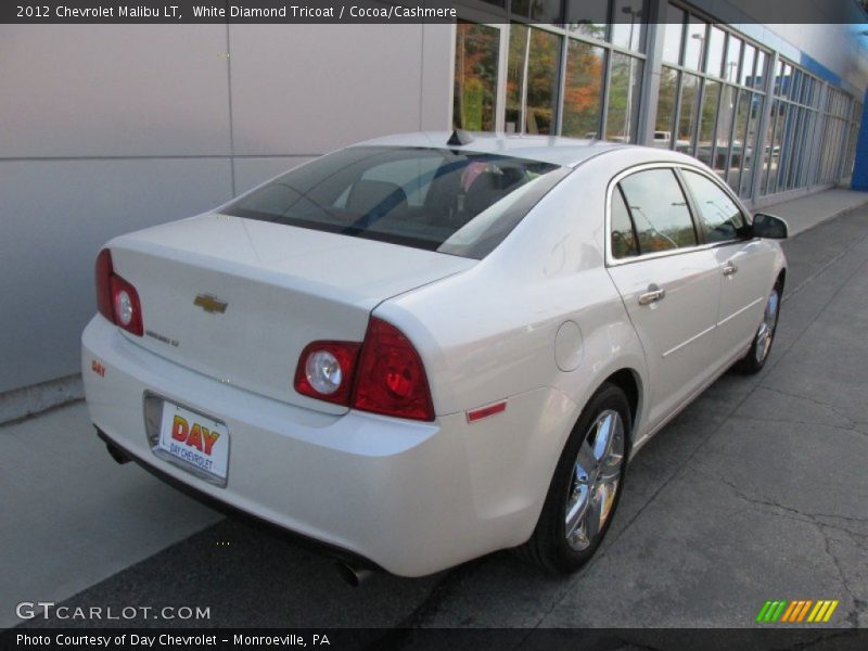 White Diamond Tricoat / Cocoa/Cashmere 2012 Chevrolet Malibu LT