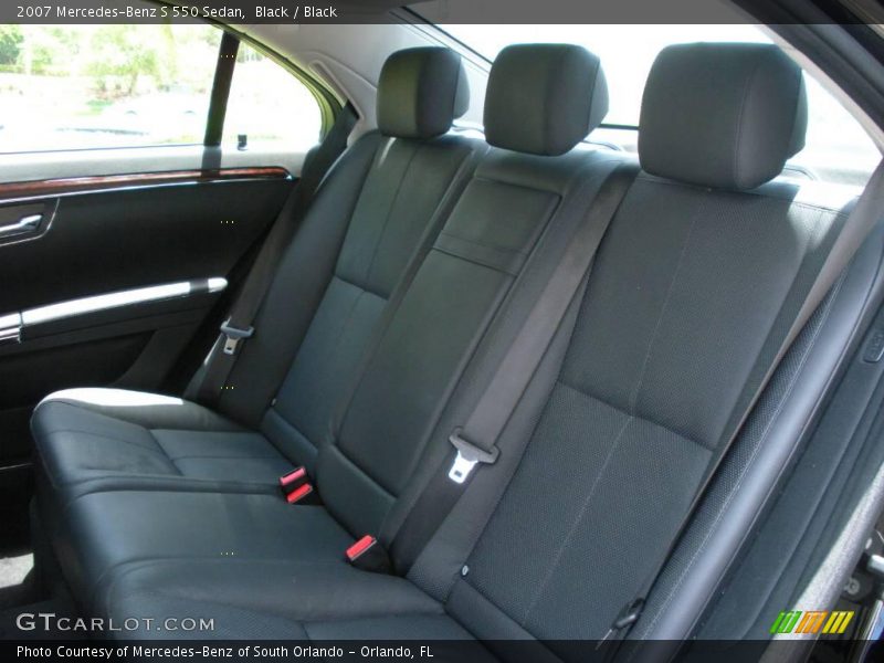 Black / Black 2007 Mercedes-Benz S 550 Sedan