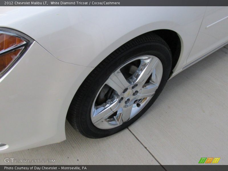 White Diamond Tricoat / Cocoa/Cashmere 2012 Chevrolet Malibu LT