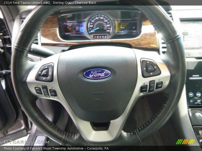 Sterling Gray / Charcoal Black 2014 Ford Taurus Limited AWD