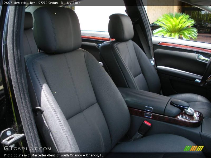 Black / Black 2007 Mercedes-Benz S 550 Sedan