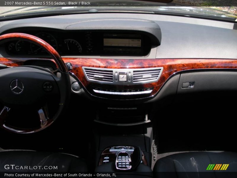 Black / Black 2007 Mercedes-Benz S 550 Sedan