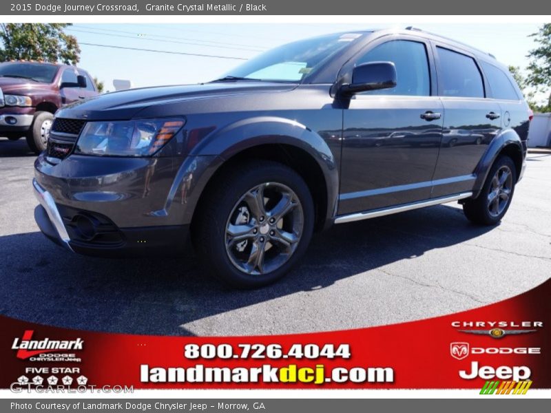 Granite Crystal Metallic / Black 2015 Dodge Journey Crossroad