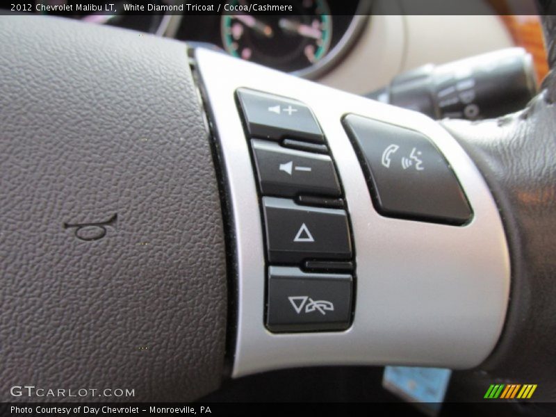 White Diamond Tricoat / Cocoa/Cashmere 2012 Chevrolet Malibu LT