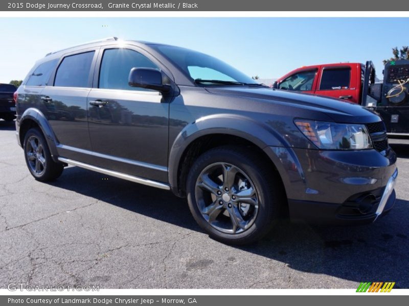 Granite Crystal Metallic / Black 2015 Dodge Journey Crossroad