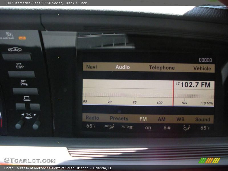 Black / Black 2007 Mercedes-Benz S 550 Sedan