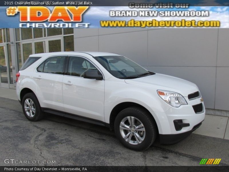 Summit White / Jet Black 2015 Chevrolet Equinox LS