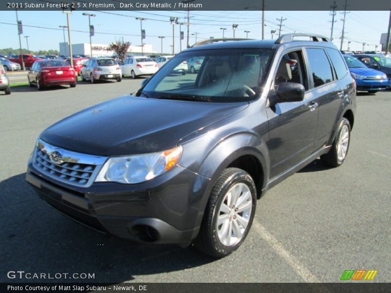 Dark Gray Metallic / Platinum 2011 Subaru Forester 2.5 X Premium