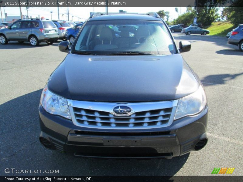 Dark Gray Metallic / Platinum 2011 Subaru Forester 2.5 X Premium