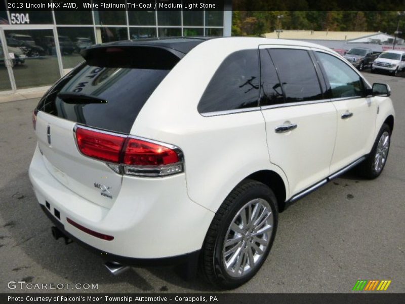 White Platinum Tri-Coat / Medium Light Stone 2013 Lincoln MKX AWD