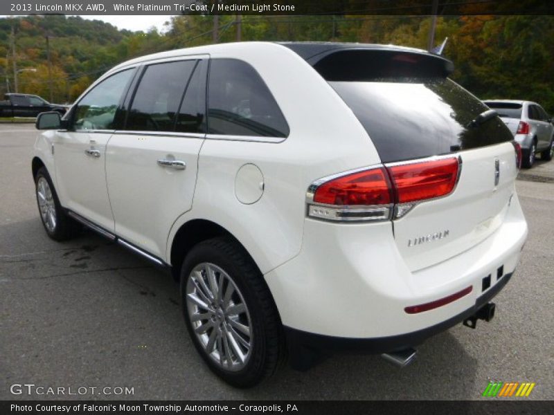 White Platinum Tri-Coat / Medium Light Stone 2013 Lincoln MKX AWD