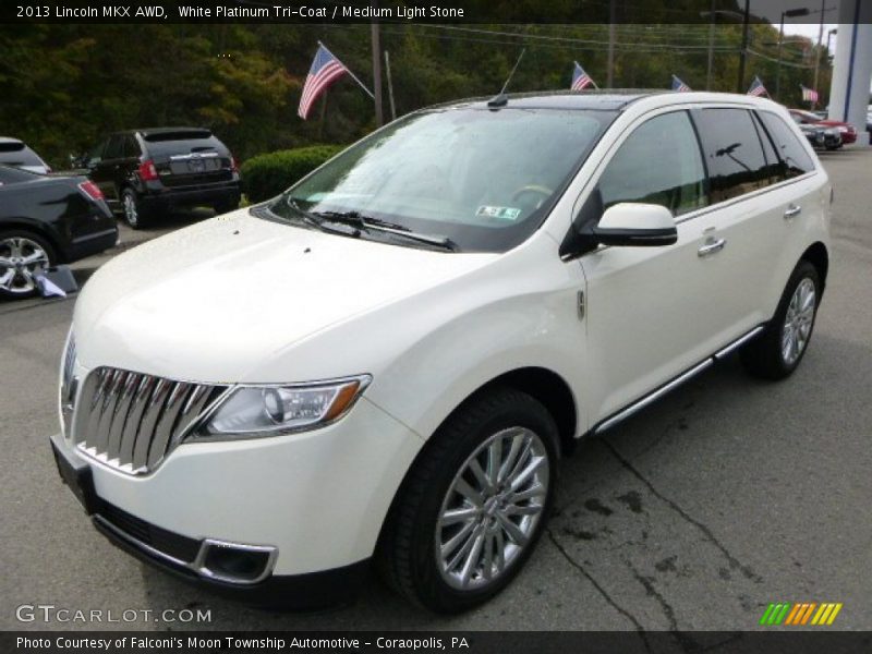 White Platinum Tri-Coat / Medium Light Stone 2013 Lincoln MKX AWD