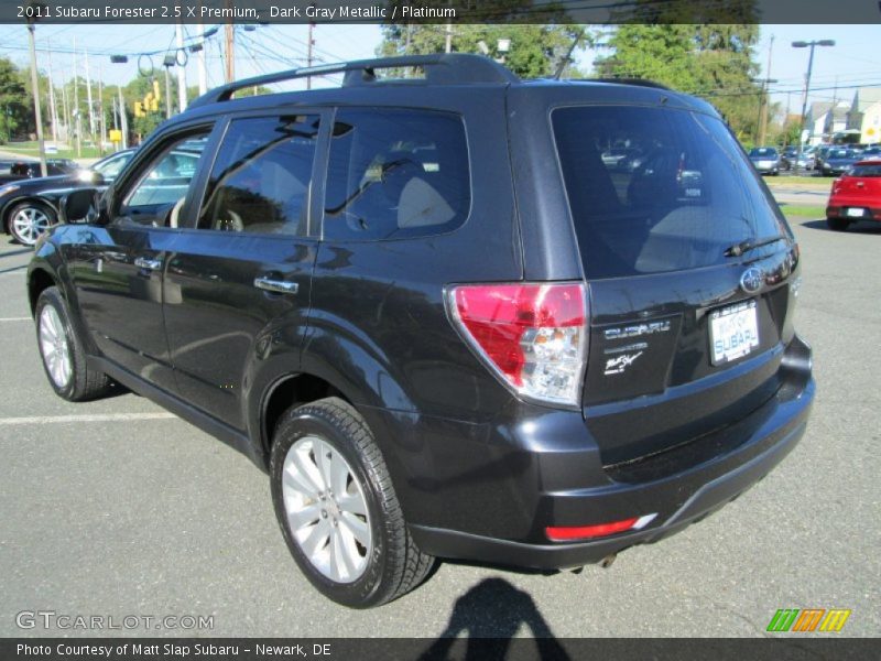 Dark Gray Metallic / Platinum 2011 Subaru Forester 2.5 X Premium