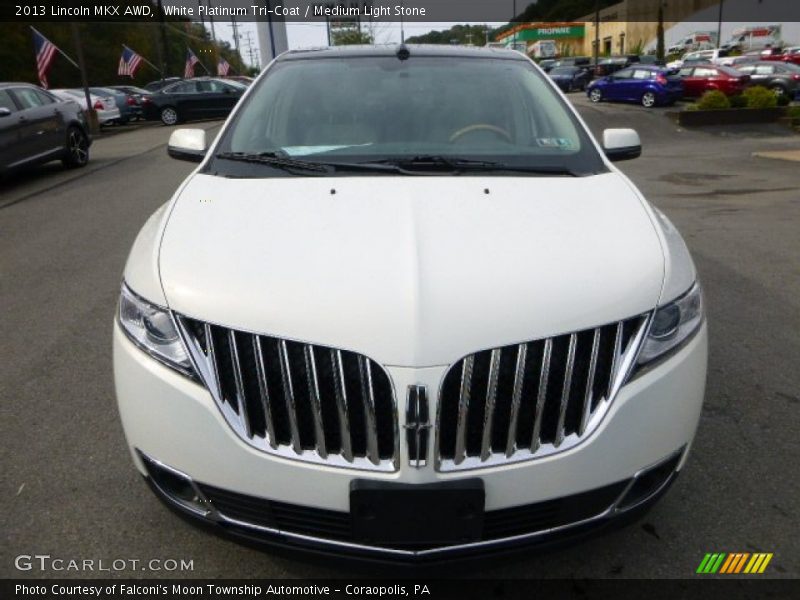 White Platinum Tri-Coat / Medium Light Stone 2013 Lincoln MKX AWD