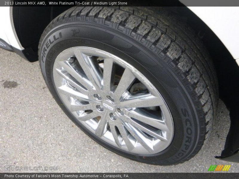 White Platinum Tri-Coat / Medium Light Stone 2013 Lincoln MKX AWD