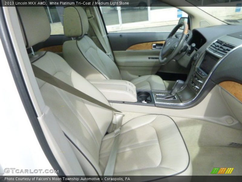 White Platinum Tri-Coat / Medium Light Stone 2013 Lincoln MKX AWD