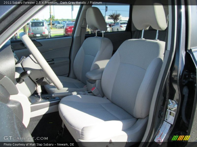 Dark Gray Metallic / Platinum 2011 Subaru Forester 2.5 X Premium