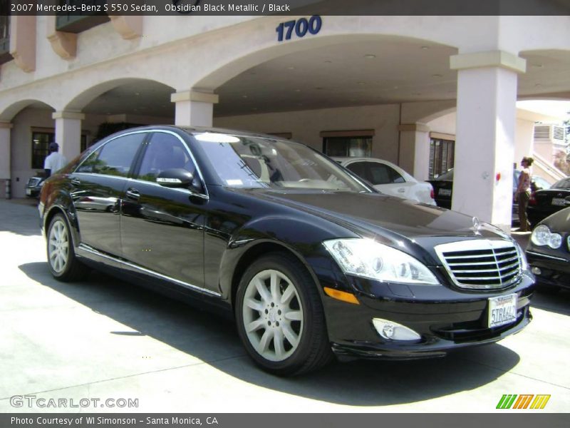 Obsidian Black Metallic / Black 2007 Mercedes-Benz S 550 Sedan