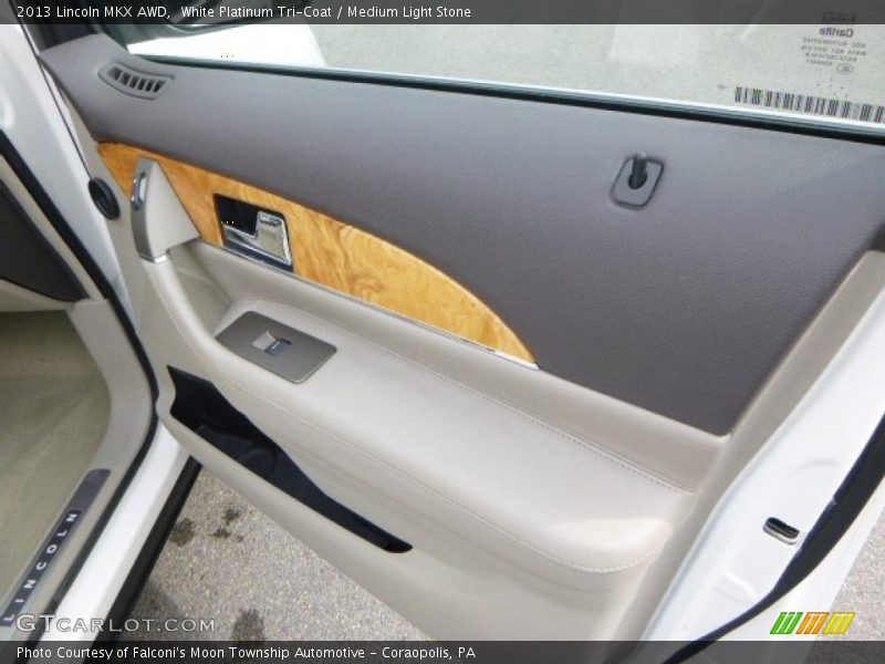 White Platinum Tri-Coat / Medium Light Stone 2013 Lincoln MKX AWD
