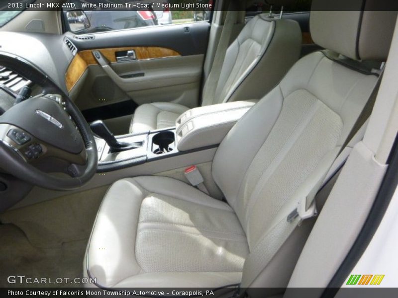 White Platinum Tri-Coat / Medium Light Stone 2013 Lincoln MKX AWD