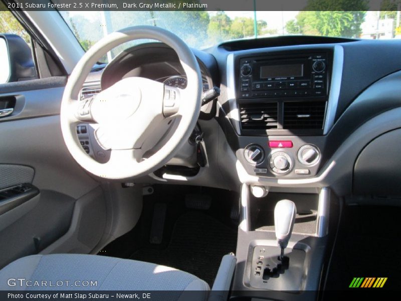 Dark Gray Metallic / Platinum 2011 Subaru Forester 2.5 X Premium