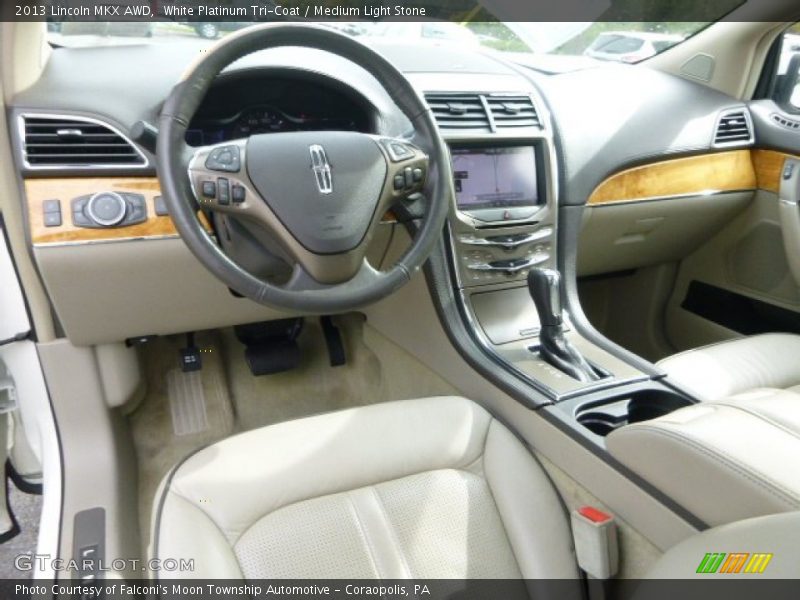 White Platinum Tri-Coat / Medium Light Stone 2013 Lincoln MKX AWD