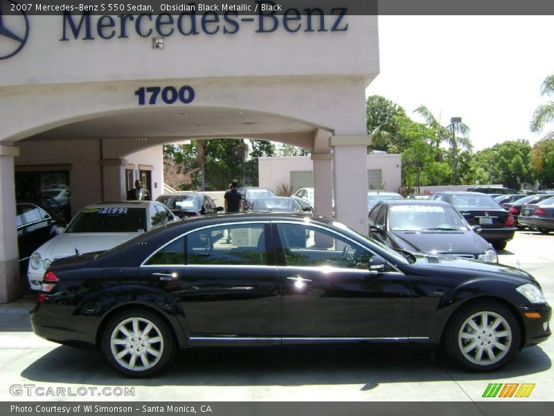 Obsidian Black Metallic / Black 2007 Mercedes-Benz S 550 Sedan