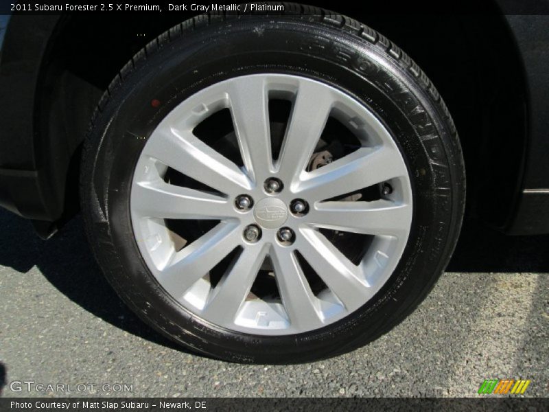 Dark Gray Metallic / Platinum 2011 Subaru Forester 2.5 X Premium