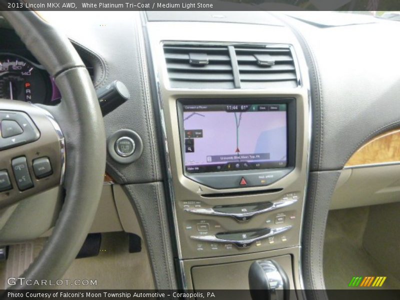 White Platinum Tri-Coat / Medium Light Stone 2013 Lincoln MKX AWD