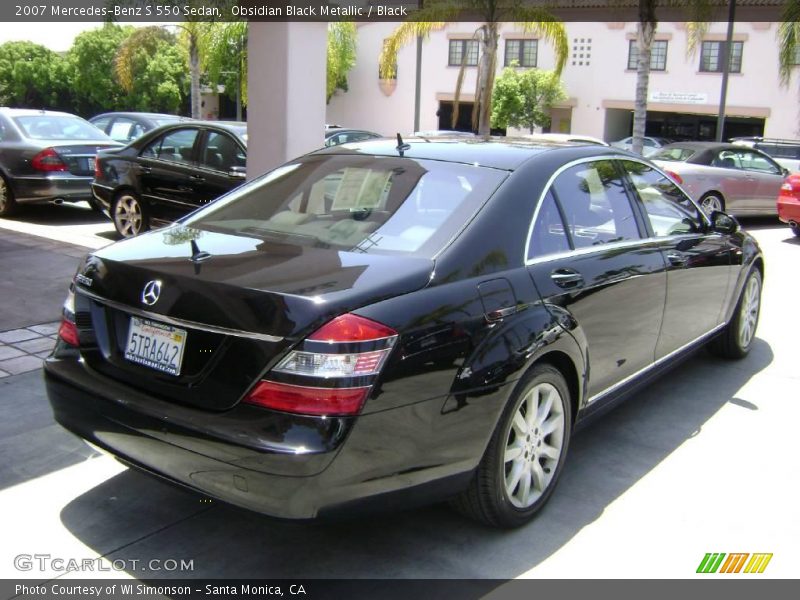 Obsidian Black Metallic / Black 2007 Mercedes-Benz S 550 Sedan