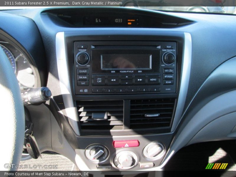 Dark Gray Metallic / Platinum 2011 Subaru Forester 2.5 X Premium