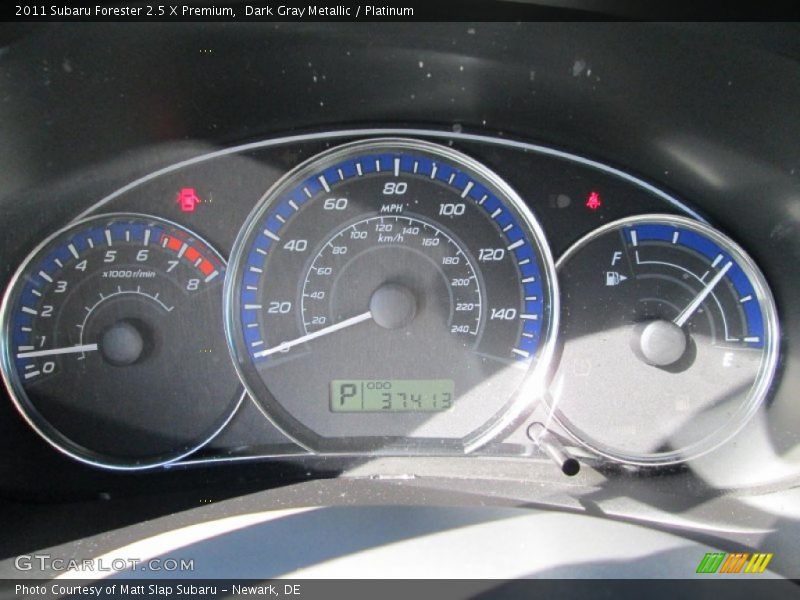 Dark Gray Metallic / Platinum 2011 Subaru Forester 2.5 X Premium