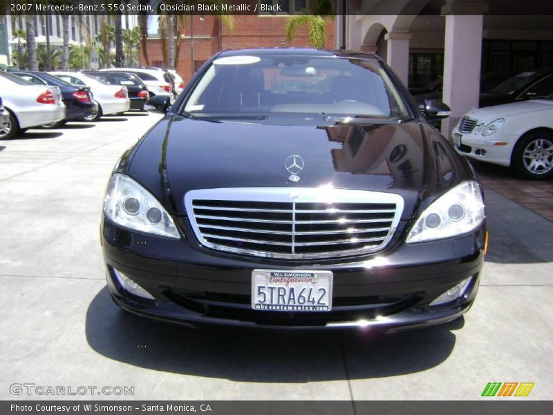 Obsidian Black Metallic / Black 2007 Mercedes-Benz S 550 Sedan