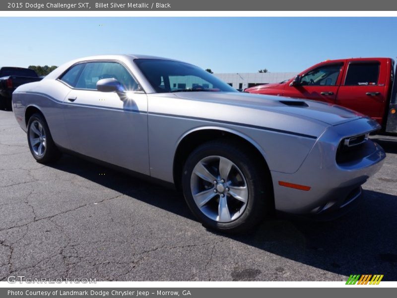 Billet Silver Metallic / Black 2015 Dodge Challenger SXT