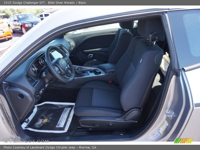 Billet Silver Metallic / Black 2015 Dodge Challenger SXT