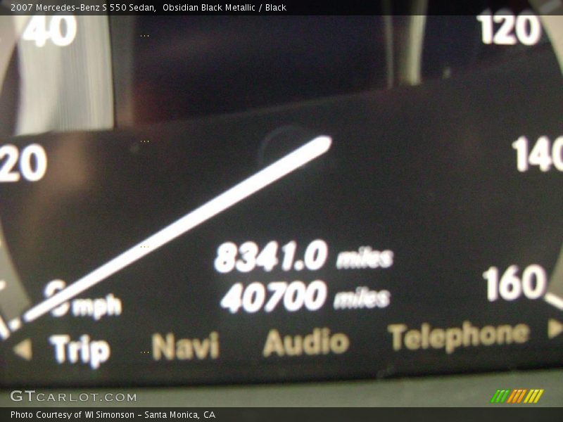 Obsidian Black Metallic / Black 2007 Mercedes-Benz S 550 Sedan